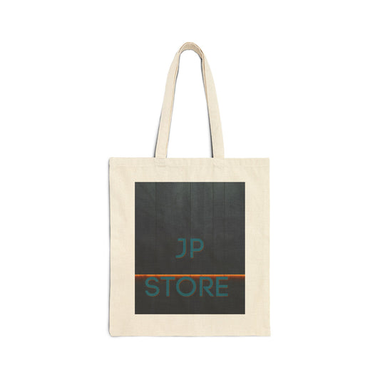Canvas Tote Bag — Minimal JP Store Logo Eco Shopper