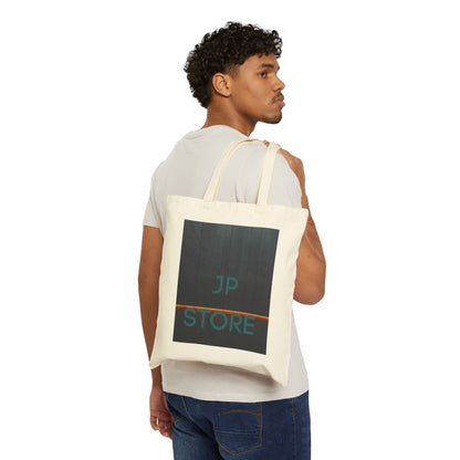 Canvas Tote Bag — Minimal JP Store Logo Eco Shopper
