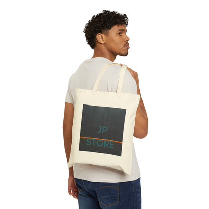 Canvas Tote Bag — Minimal JP Store Logo Eco Shopper